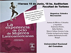 PRESENTAN LIBRO SOBRE RECREACIÓN DE MUJERES LATINOAMERICANAS